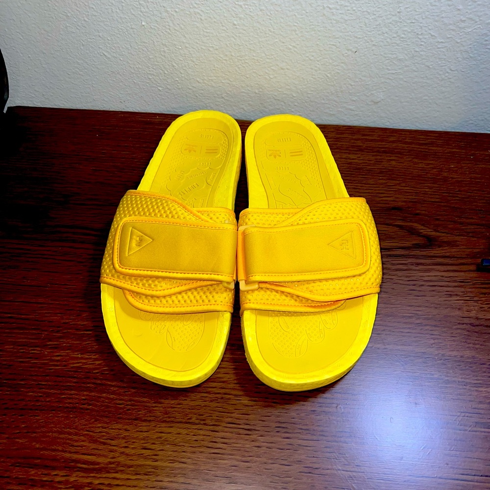 Adidas Originals X Pharrell Williams Chancletas Hu slides yellow sz11